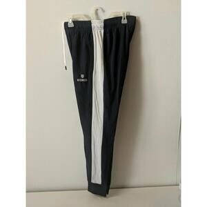 K Swiss Mens Jogger Sweatpants Size M, blue white Side Stripe  ~ bag383